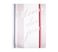 Torchon de cuisine jacquard 60x77 cm Marianne Ecru et Blanc