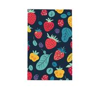 Torchon de cuisine super absorbant à tissage gaufré à motif de feuilles de fraises pour nettoyer et sécher, 66 x 40,6 cm