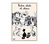Torchon Dubout Entre Chats et Chiens Winkler