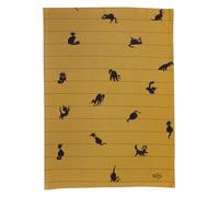 Torchon Dubout Partition de chats cannelle 50 x 70 cm Winkler