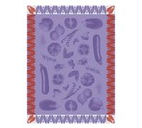 Torchon En Coton Aubergine 60 X 80 Violet