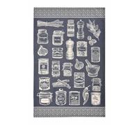Torchon en coton avec herbes et épices - Gris Ulster Weavers