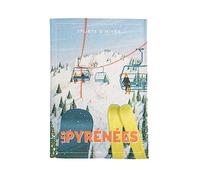 Torchon en coton multicolore 50x75 - Coucke - Pyrénées