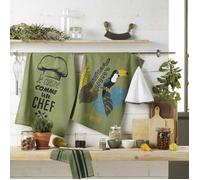 Torchon en coton Toucan bon appetit