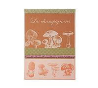Torchon en Jacquard de Coton, Les Légumes, Coucke (Champignons), 50 x 75 cm
