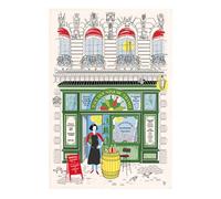 Torchon Façade caviste ecru 48 x 72 cm Winkler