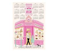 Torchon Façade pâtisserie Calendrier 2026 ecru 48 x 72 cm Winkler