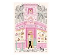 WINKLER-Torchon coloris écru en coton Façade Pâtisserie Winkler - 48 x 72 cm