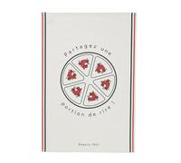 Torchon imprimé en coton La Vache qui rit-Beige Beige