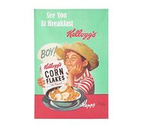 Torchon imprimé en Coton, Kellogg's (Vert), 50x75