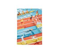 Torchon en coton multicolore 50x75 cm - Coucke - Les Athlètes