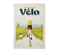 Torchon imprimé en Coton, Wim' Passion vélo, 50 x 75 cm, Coucke