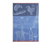 Torchon imprimé en Jacquard de Coton, France et Tradition, 50x75cm, Coucke