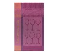 Torchon imprimé en jacquard de coton, VERRES À VIN Violet Violet