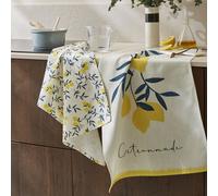 Torchon Imprimé En Métis Jaune 50x75 Jaune