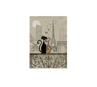 Torchon Kiub Bug Art Paris Amoureux Beige TU