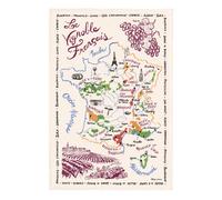 Torchon - La Carte Des Vins De France Winkler Multicolore 48x72 cm