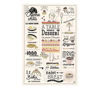Torchon - Les Desserts Français Winkler Multicolore 48x72 cm