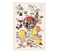 Torchon - Les Grands Fromages Winkler Multicolore 48x72 cm