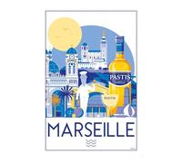 Torchon Marseille blanc 48 x 72 cm Winkler