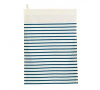 Torchon NALOU Coton Winkler Ivoire / Bleu