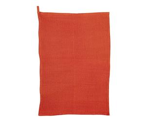 Torchon nid d'abeilles uni Mumba marmelade 50 x 70 cm Winkler