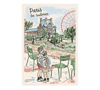 Torchon paris les tuileries Winkler Blanc 48x72 cm