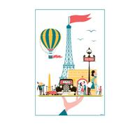 Torchon Paris Plateau Winkler Blanc 48x72 cm