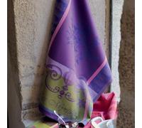 Torchon Pur Coton Violet 56x77 Cm