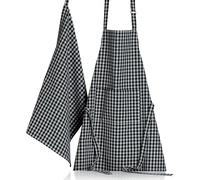 Torchon recyclé Winkler Billie Noir 50x70 cm