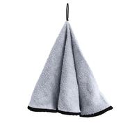 Soleil d'ocre Torchon Rond en Coton Eponge Blanc