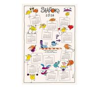Torchon Shadoks Calendrier 2026 ecru 48 x 72 cm Winkler