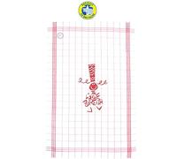 TORCHON TRADI Carreaux Dimensions: 55cm x 80cm (Rouge)