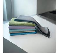 Torchon Vaisselle Gris - Grand Linge 50x80 cm Microfibres Kimo technologie Anti Microbienne Certifiés OEKO-TEX STANDARD 100