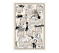 Torchon Winkler Dubout Ribambelle Blanc 48x72 cm
