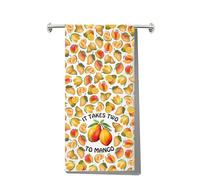 Torchons à vaisselle mangue - Cadeaux pour les amateurs de mangue tropicale - Il faut deux à la mangue - Cadeaux de pendaison de crémaillère (Mango kt2)