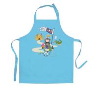 Torchons & Bouchons Tablier Enfant Chevalier et Dragon turquoise 52 x 63 cm