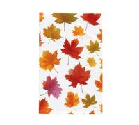 Torchons de cuisine à tissage gaufré avec boucle de suspension - Torchons de nettoyage absorbants et à séchage rapide - Motif feuilles d'érable