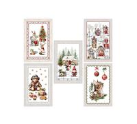 Torchons de cuisine de Noël - Ensemble de 5 pièces 50x70 cm - Torchons décoratif