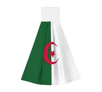Torchons de cuisine en velours corail drapeau de l'Algérie pour cuisine et salle de bain