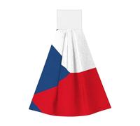 Torchons de cuisine en velours corail, motif drapeau de la République tchèque