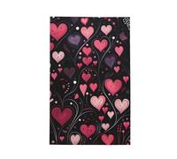 Torchons de cuisine super absorbants, 66 x 40,6 cm, pour la Saint-Valentin, rouge Love Element, tissage gaufré, pour nettoyage et séchage