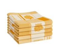 Torchons de cuisine - Torchon - Lot de 5 - 100% Coton - Jaune - 47 cm x 65 cm