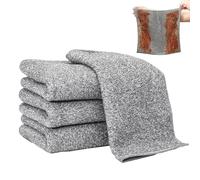 Torchons pour laver la vaisselle - Chiffon de nettoyage au charbon de bambou résistant à l'huile pour la cuisine | Décontamination d'absorption d'eau de chiffon de nettoyage de fibre de charbon de bam