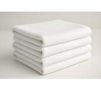 Torchons Professionnels Microfibre Blancs - Lot de 4 - Spécial Bars, Brasseries et Restaurants - 50x37 cm - 320 g/m² - Ultra Absorbants et Résistants - 80% Polyester / 20% Polyamide (Blanc, 50 x 37)