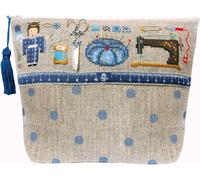 Torebka Le Bonheur des Dames, zestaw do haftu krzyżykowego "Pochette Couture Japanese", 23x17x8,5cm
