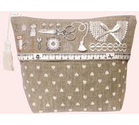 Torebka Le Bonheur des Dames, zestaw do haftu krzyżykowego "Pochette White Couture", 23x17x8,5cm