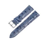 Torehueju 12/13/14/15/16/17/18/19/20/21/22/23/24mm Bracelet de montre en cuir de vachette grainé d'autruche, bracelet de montre à boucle papillon à dégagement rapide