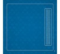 Torek Boardgame and Wargame Accessories Tapis de Belote Bleu - 60 × 60 cm - avec Tableau des Points - Confort & Lisibilité Optimale