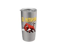 Torero Torero Torero Taureau El Matador Gobelet isotherme en acier inoxydable double paroi